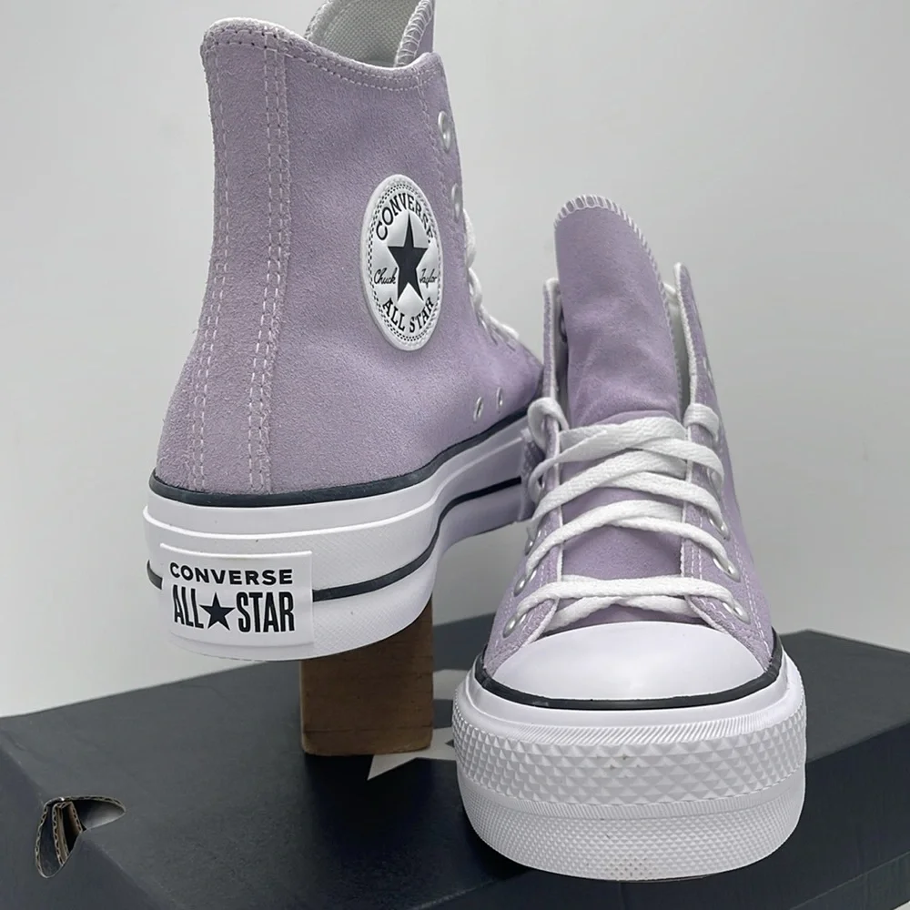 Converse Women's A15198C CTAS LIFT HI VAPOR VIOLET/WHITE/BLACK High Top Platform